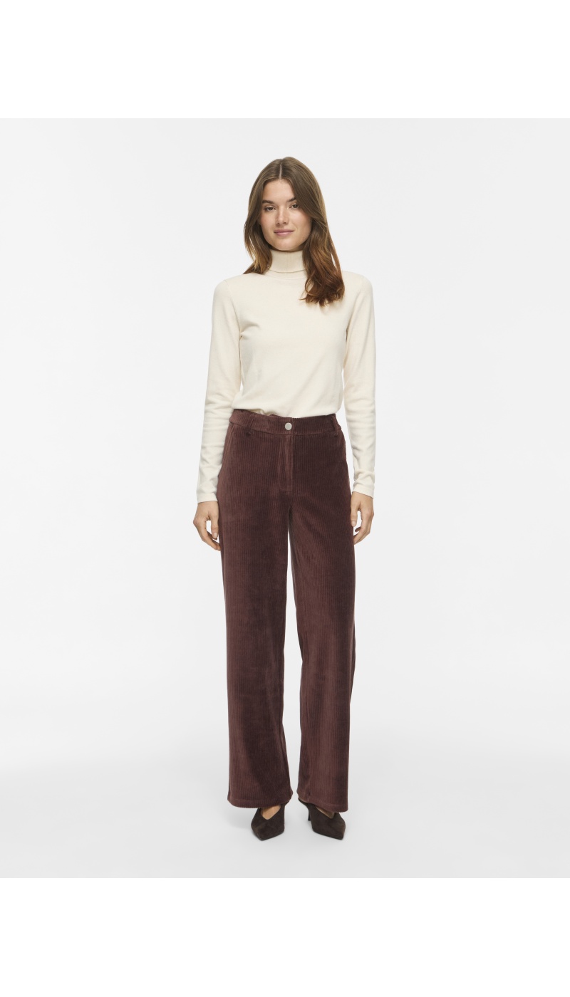 Pantalon Velours Coffee Bean VIKITA VILA - 1 | BAS