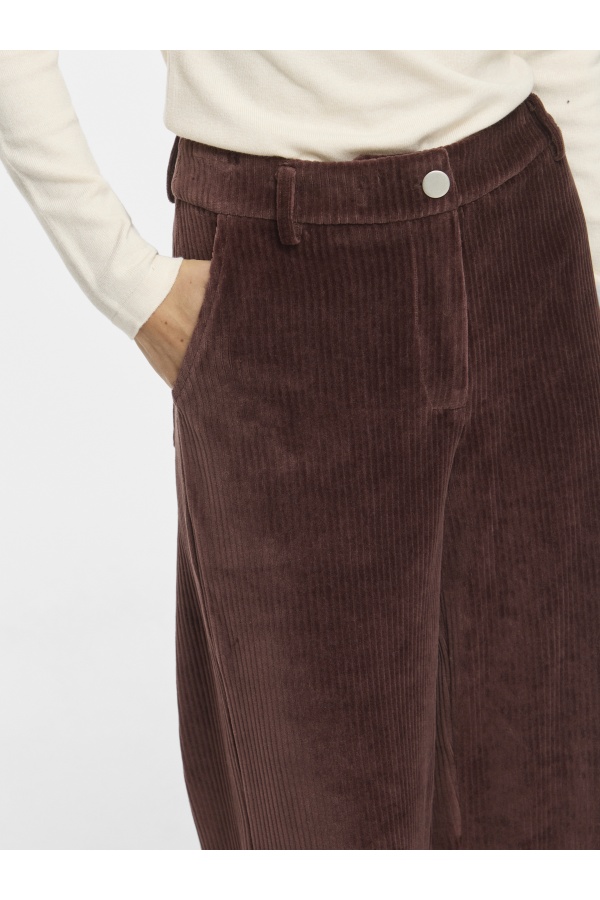 Pantalon Velours Coffee Bean VIKITA VILA - 1 | BAS 2