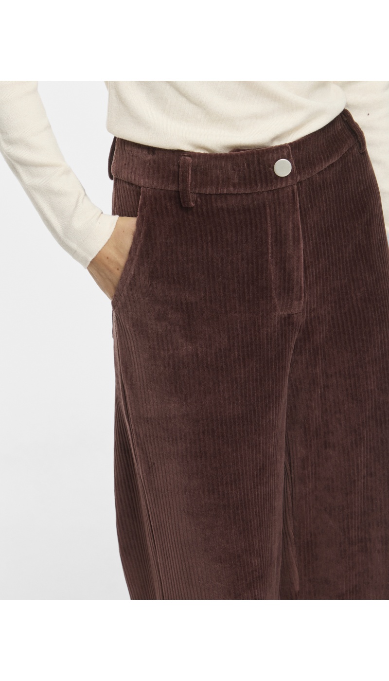 Pantalon Velours Coffee Bean VIKITA VILA - 2 | BAS
