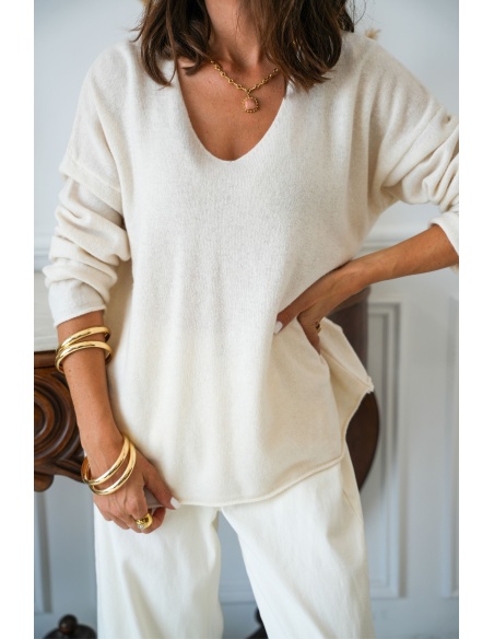 Pull Cool Ecru Banditas ARGIA BANDITAS - 2 | Accueil