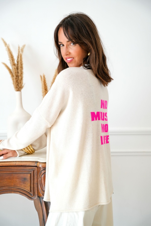Pull No Music Rose MYSTI BANDITAS - 1 | Accueil 2