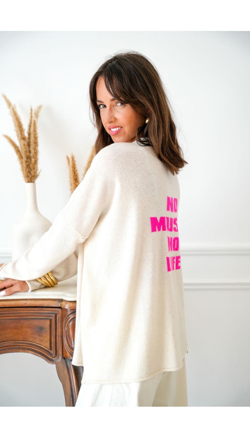 Pull No Music Rose MYSTI BANDITAS - 2 | Accueil