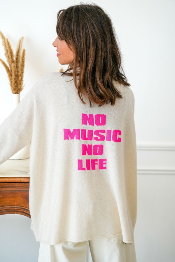 Pull No Music Rose MYSTI BANDITAS - 1 | Accueil