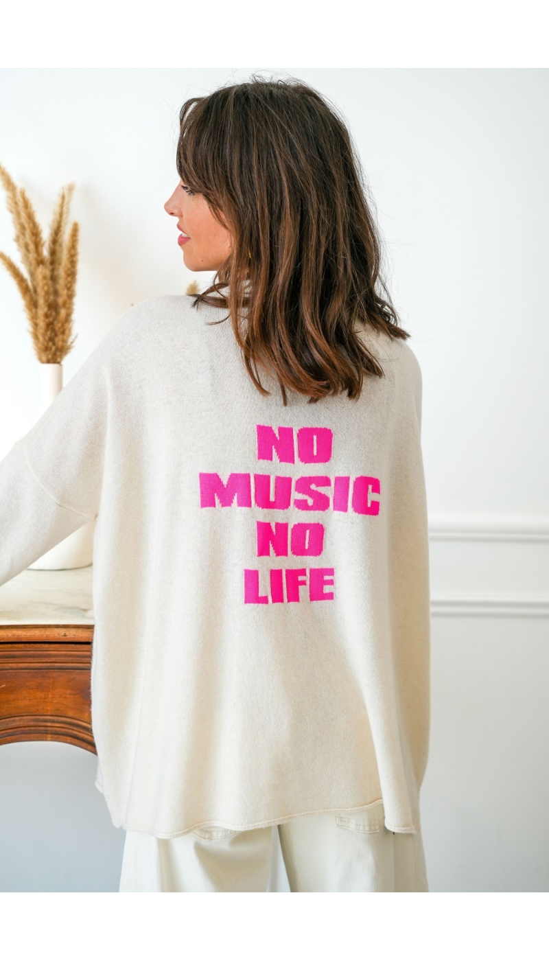 Pull No Music Rose MYSTI BANDITAS - 1 | Accueil