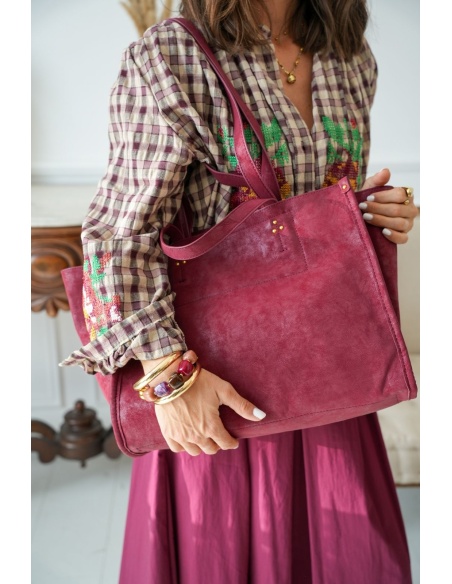 Sac Cabas Rouge CERVIONE Noho - 1 | Accueil
