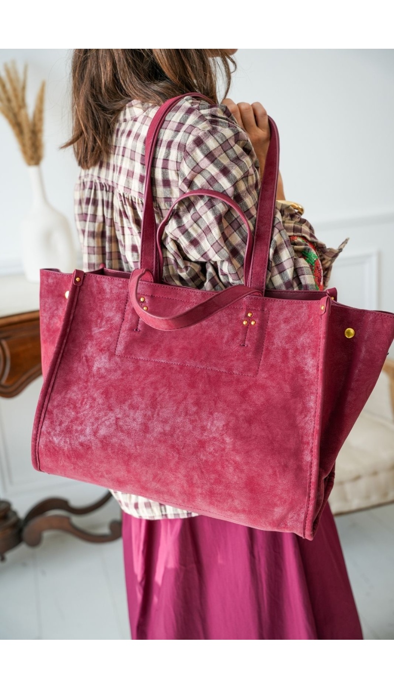 Sac Cabas Rouge CERVIONE Noho - 2 | Welcome