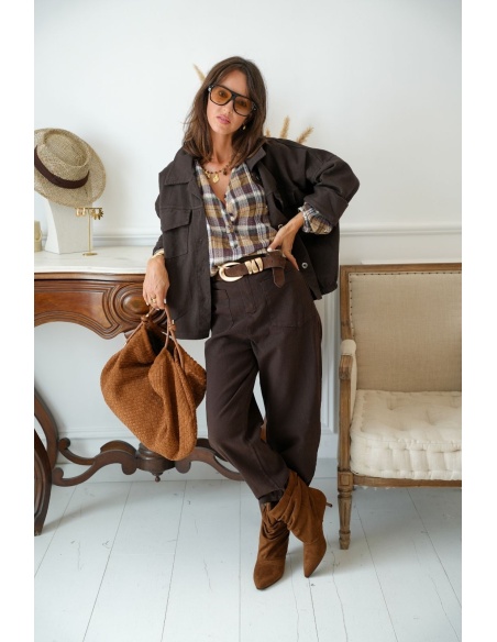 Veste Courte Choco IRIS Noho - 2 | Accueil