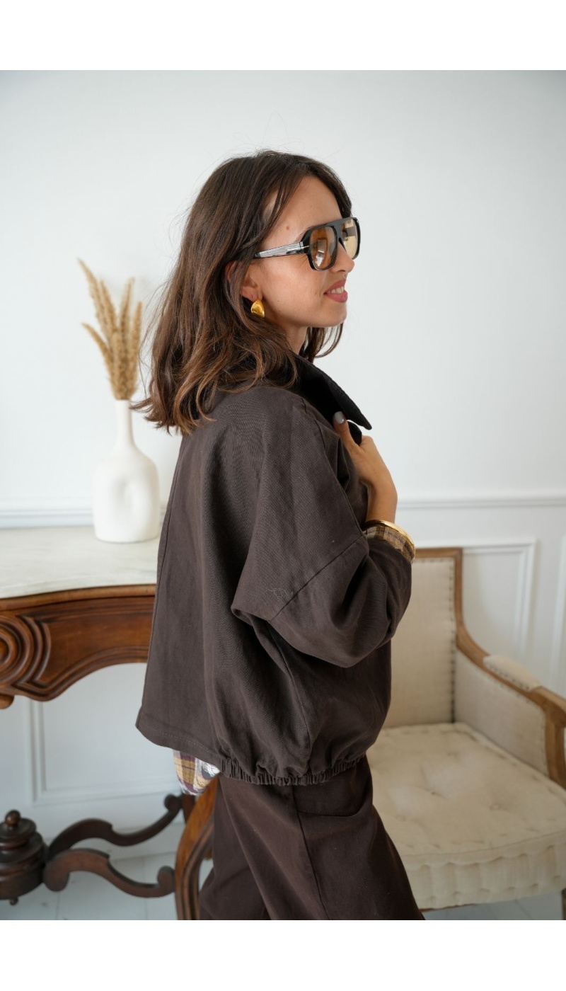 Veste Courte Choco IRIS Noho - 4 | Accueil