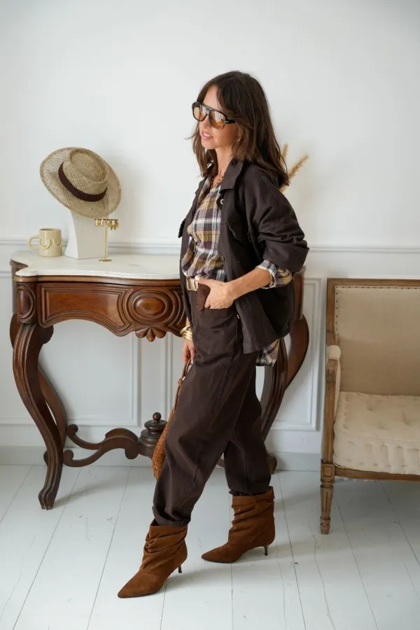 Pantalon Marron SOCCIA Noho - 1 | Accueil 2