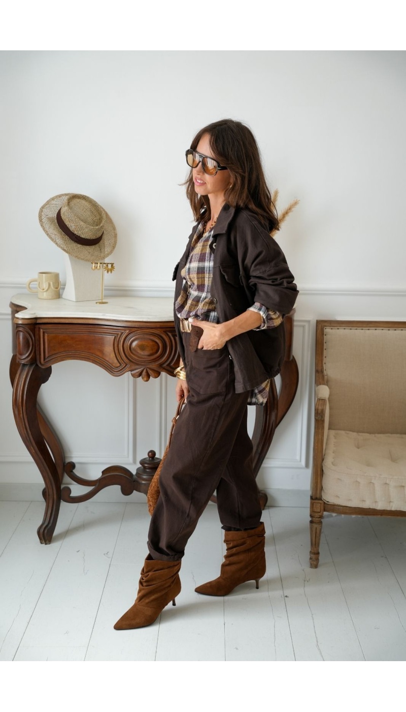 Pantalon Marron SOCCIA Noho - 2 | Accueil