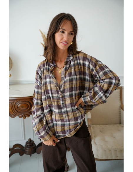 Blouse Ocre Bordeaux Johanna LINA Johanna - 2 | Accueil