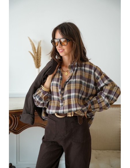 Blouse Ocre Bordeaux Johanna LINA Johanna - 1 | Accueil