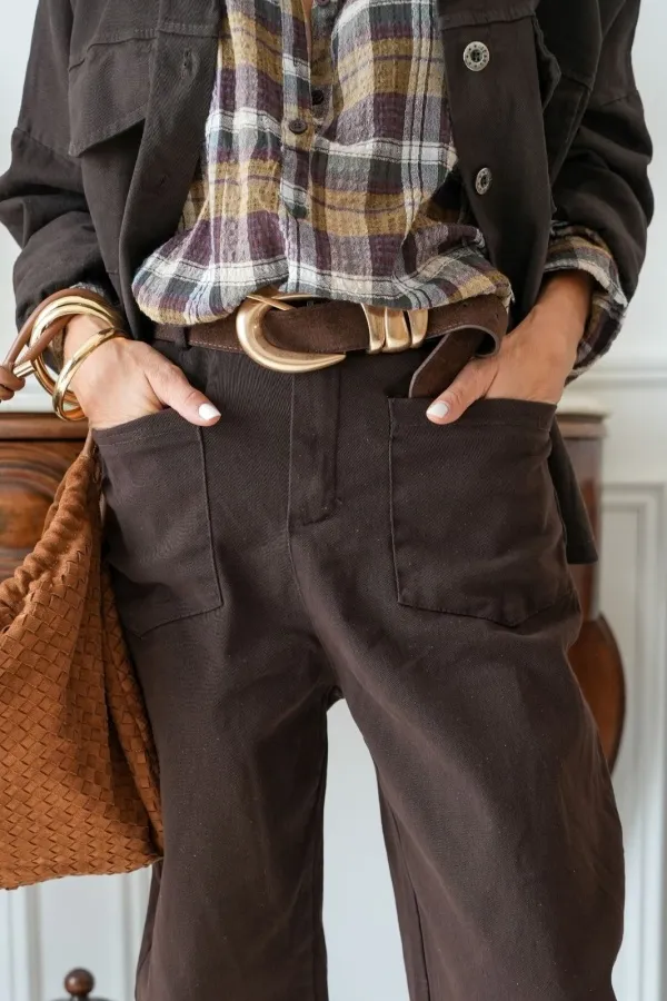 Ceinture Doré Marron TALLONE Noho - 1 | Accueil
