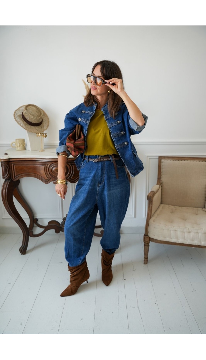 Jean Baggy Ceinture VENACO Noho - 1 | Accueil