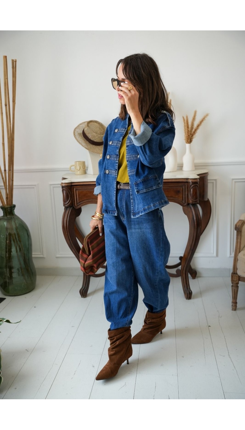 Jean Baggy Ceinture VENACO Noho - 4 | Accueil