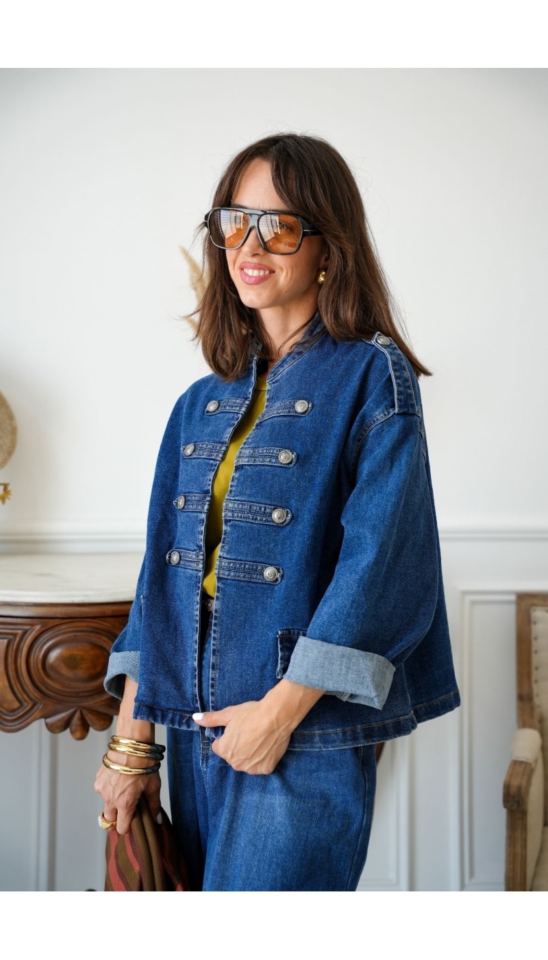 Veste Officier Denim CALVI Noho - 1 | Accueil