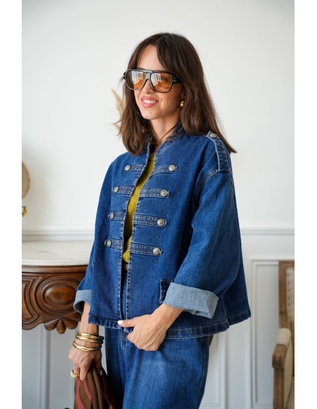 Veste Officier Denim CALVI Noho - 1 | Accueil