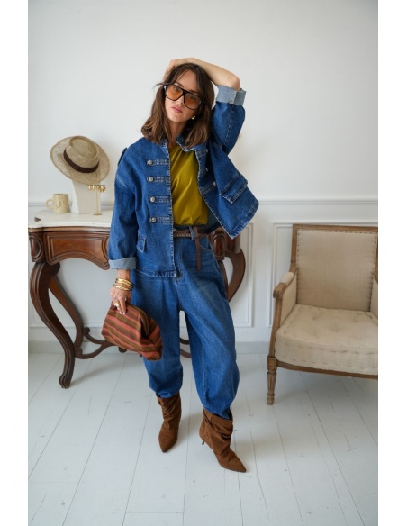 Veste Officier Denim CALVI Noho - 4 | Accueil
