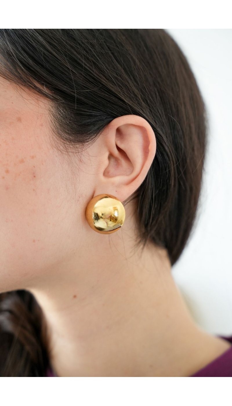 Boucles D'Oreilles Rond Doré ÉVISA Noho - 2 | Accueil