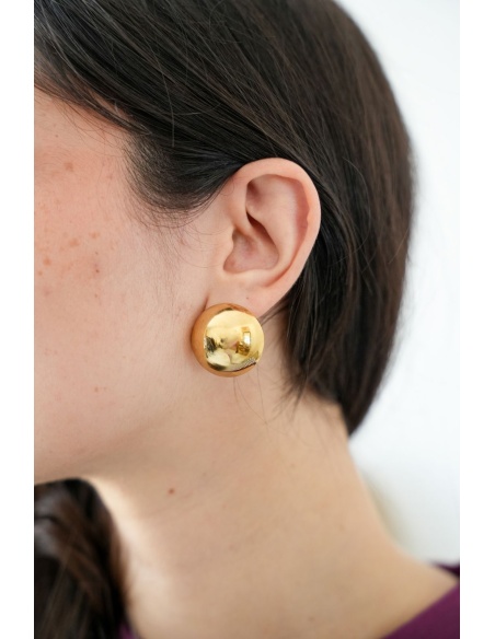 Boucles D'Oreilles Rond Doré ÉVISA Noho - 2 | Accueil