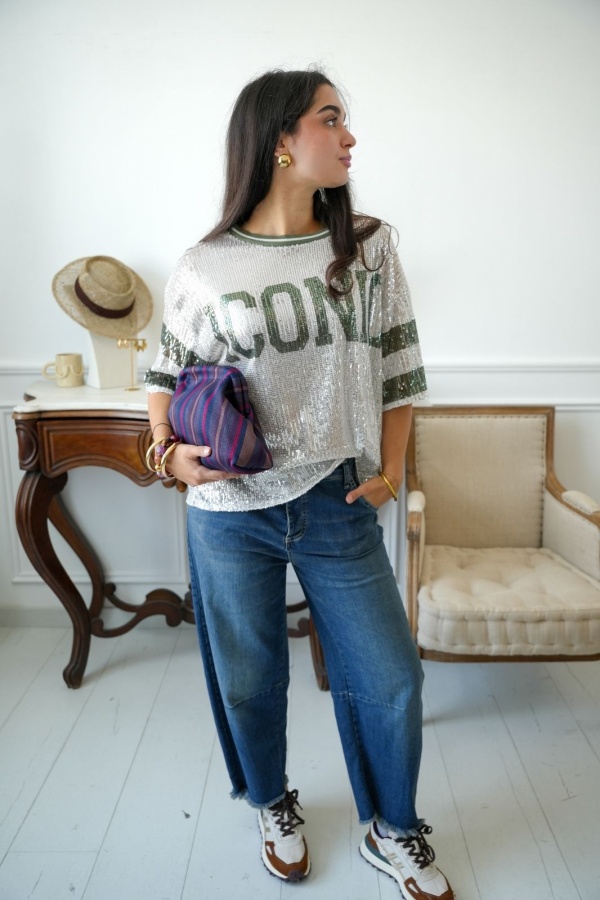 Top Sequins Kaki ICONIC Noho - 1 | Welcome