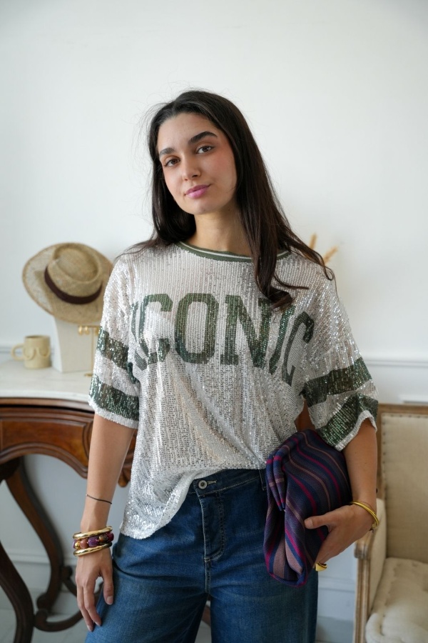 Top Sequins Kaki ICONIC Noho - 1 | Welcome 2