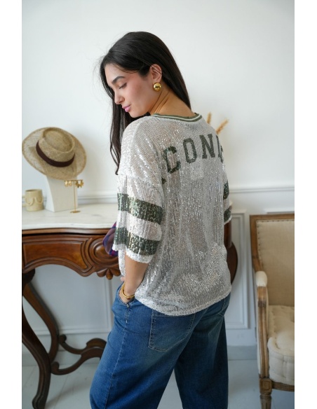 Top Sequins Kaki ICONIC Noho - 4 | Willkommen