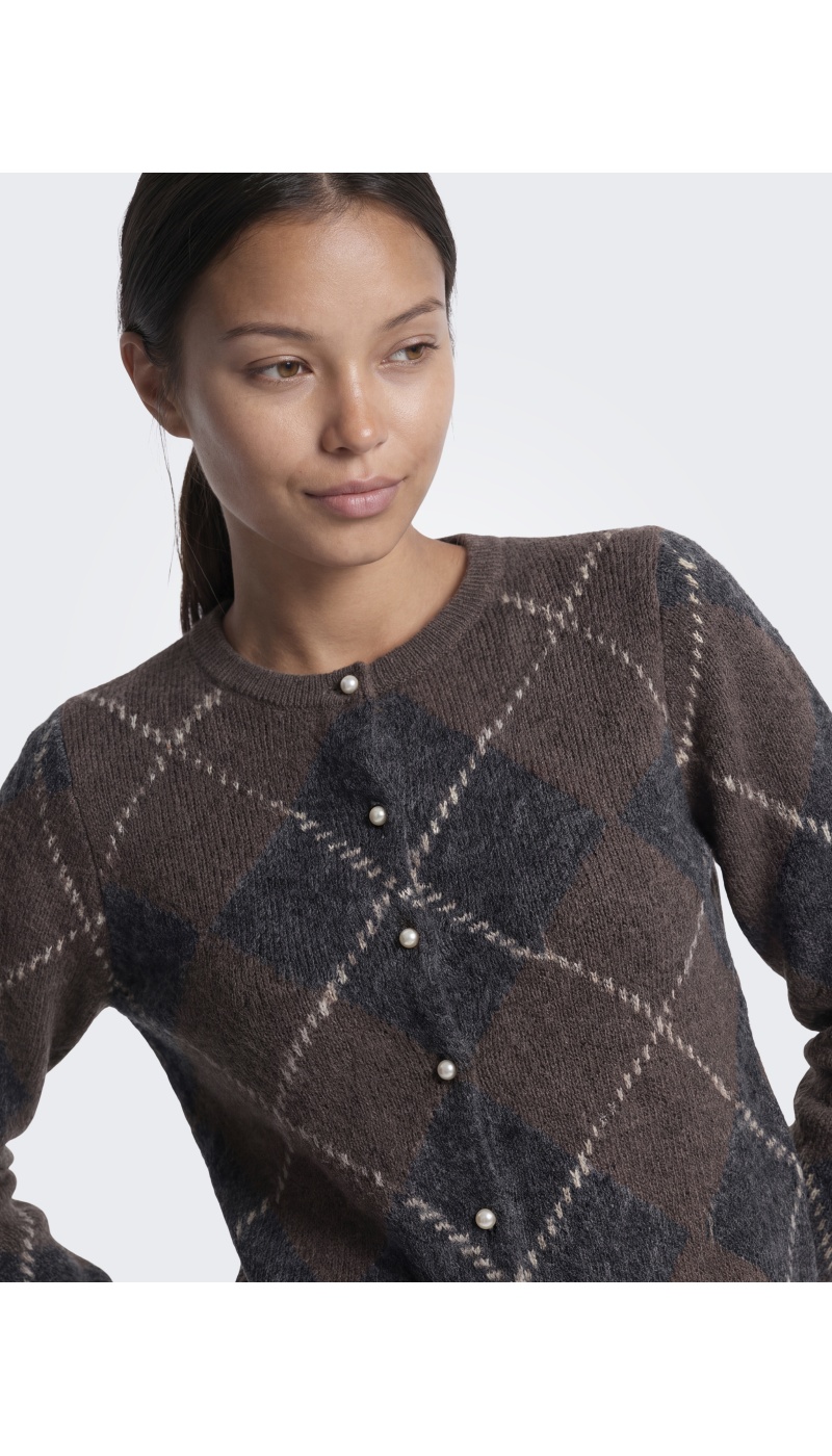Gilet Maille Coffee Bean ONLNOEME ONLY - 6 | HAUTS