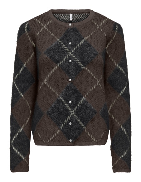 Gilet Maille Coffee Bean ONLNOEME ONLY - 7 | HAUTS