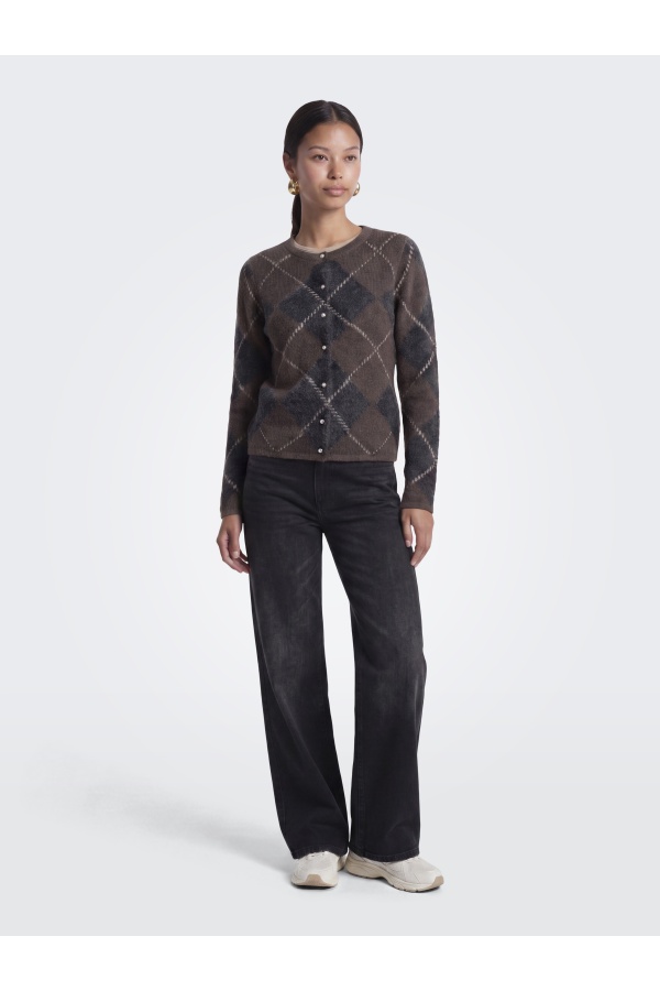 Gilet Maille Coffee Bean ONLNOEME ONLY - 1 | HAUTS 2