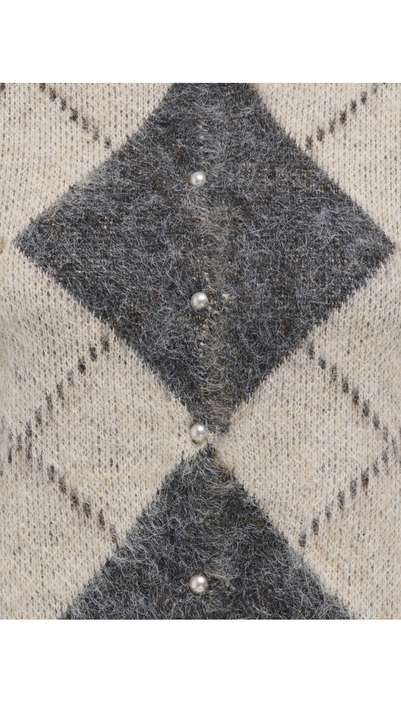 Gilet Maille Oatmeal ONLNOEME ONLY - 3 | HAUTS