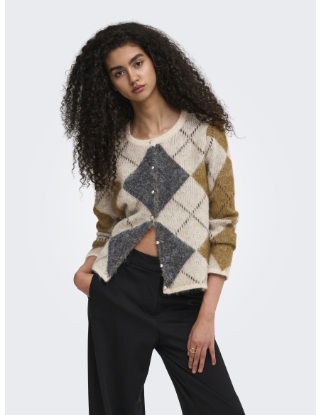Gilet Maille Oatmeal ONLNOEME ONLY - 4 | HAUTS
