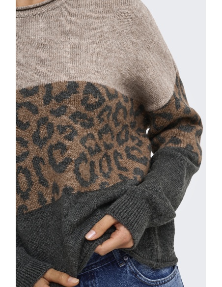 Pull Léopard Humus ONLJADE ONLY - 5 | HAUTS