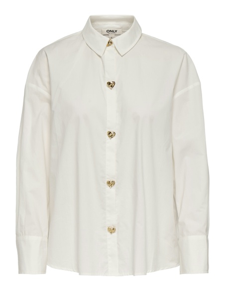 Chemise Coeur Cloud Dancer ONLKIRI ONLY - 1 | HAUTS