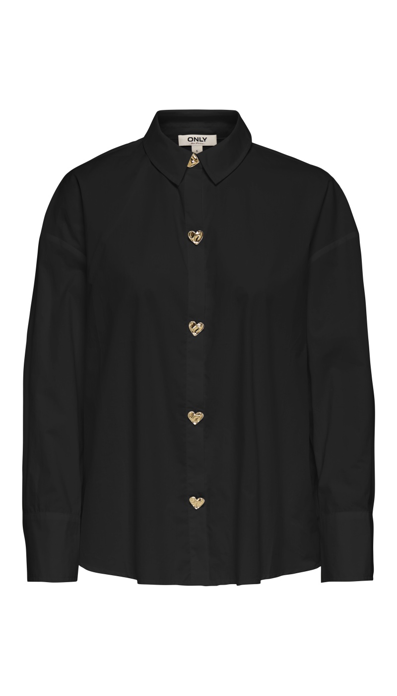 Chemise Coeur Black ONLKIRI ONLY - 6 | HAUTS