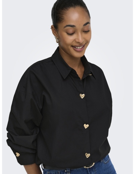 Chemise Coeur Black ONLKIRI ONLY - 5 | HAUTS