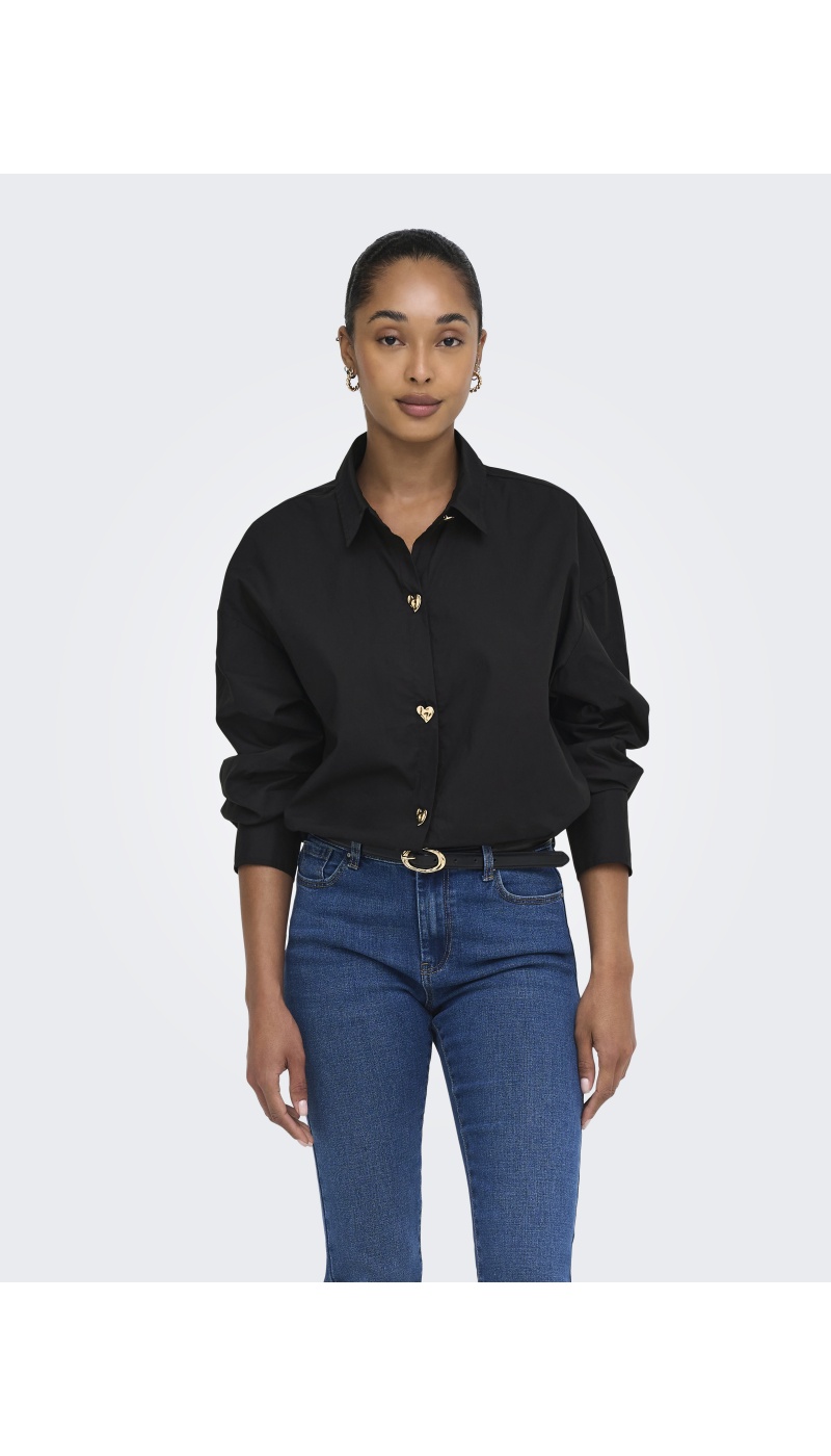 Chemise Coeur Black ONLKIRI ONLY - 3 | HAUTS
