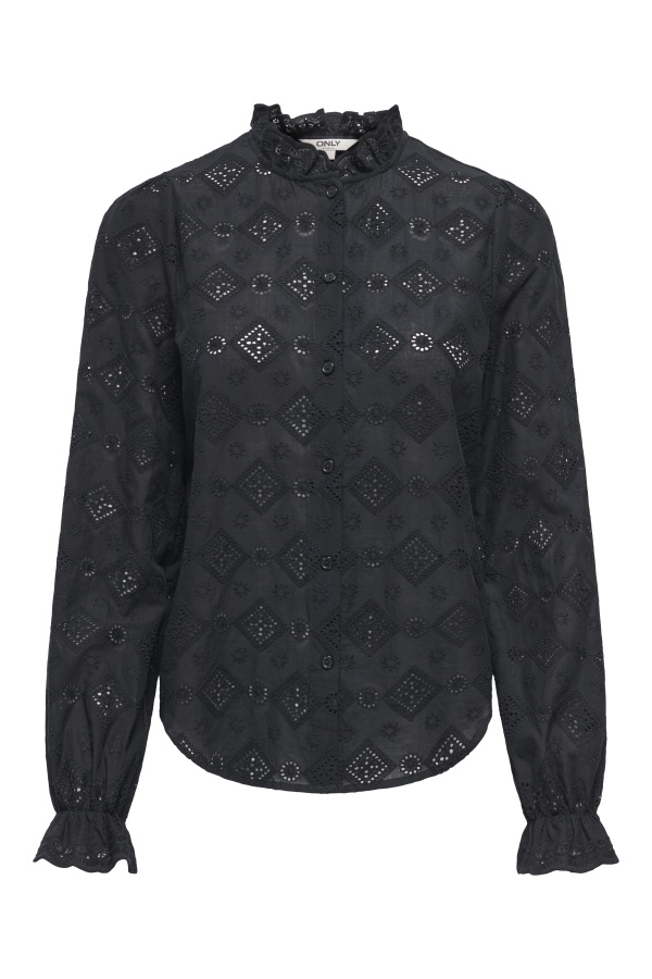 Chemisier Broderie Cloud BlackONLCERA ONLY - 1 | HAUTS