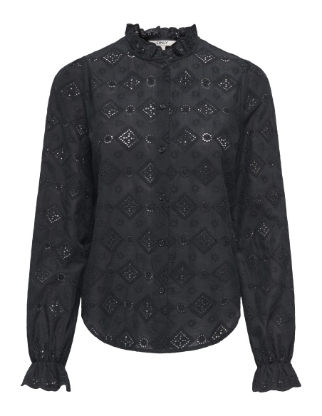 Chemisier Broderie Cloud BlackONLCERA ONLY - 1 | HAUTS
