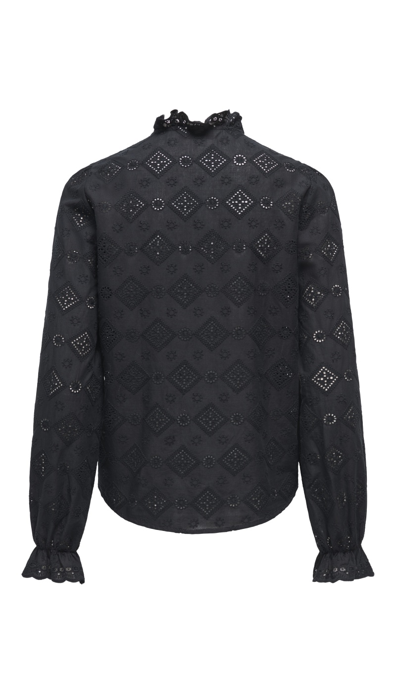 Chemisier Broderie Cloud BlackONLCERA ONLY - 2 | HAUTS