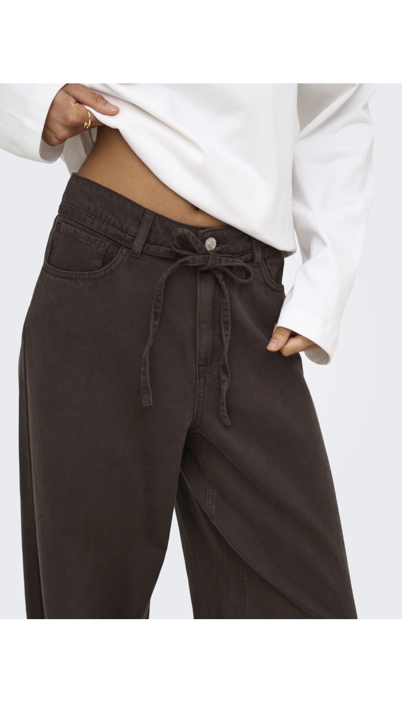 Pantalon Coffee Bean ONLGIANNA Longueur 30 ONLY - 5 | BAS