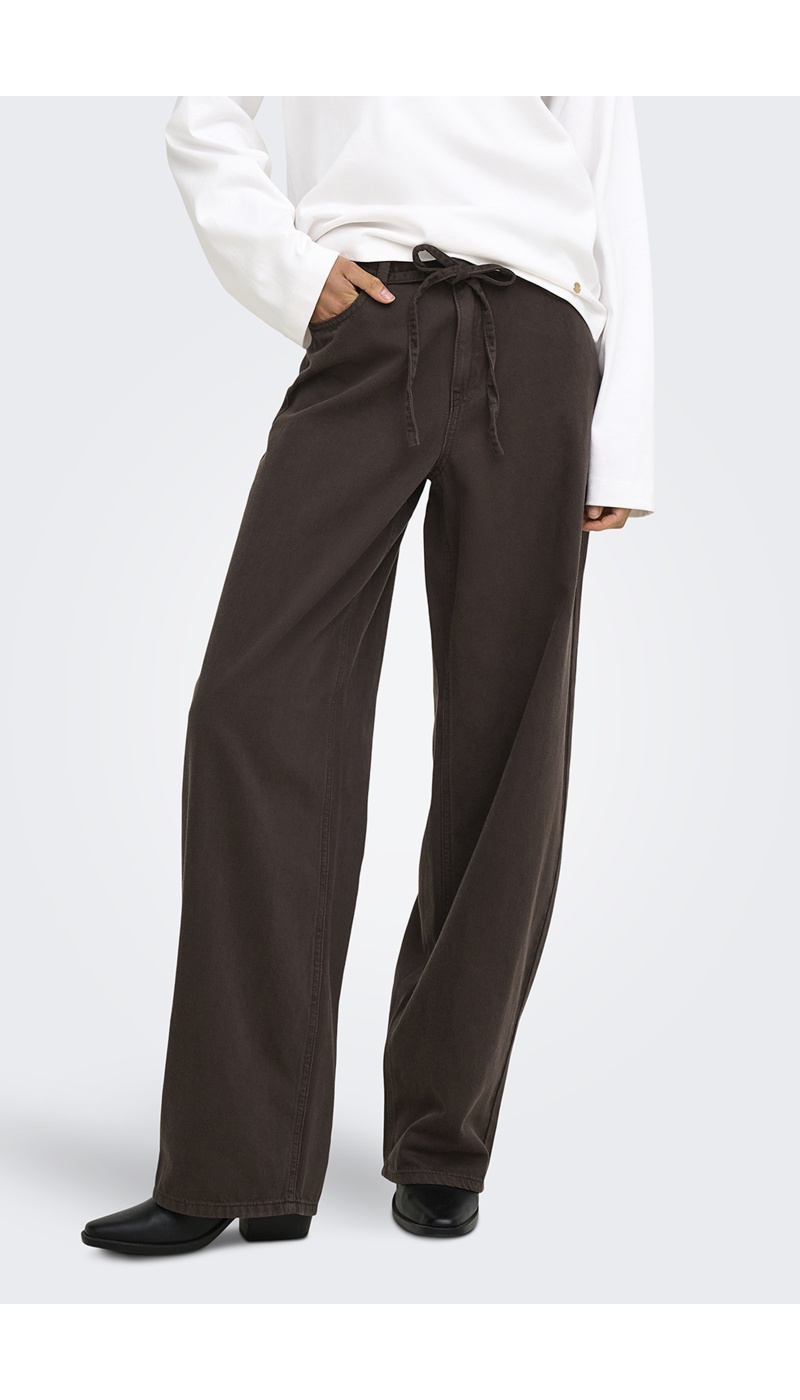 Pantalon Coffee Bean ONLGIANNA Longueur 30 ONLY - 4 | BAS