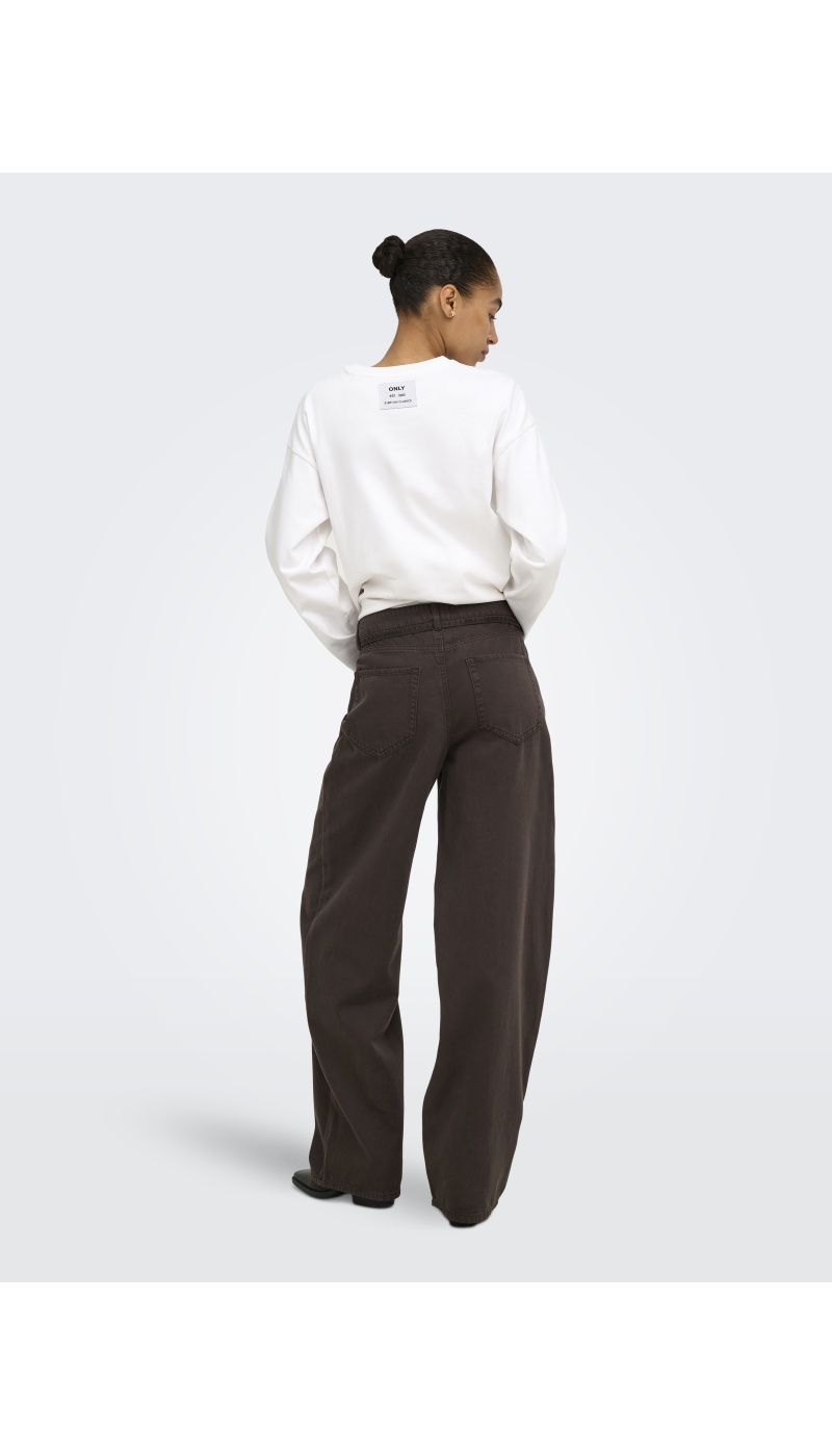 Pantalon Coffee Bean ONLGIANNA Longueur 30 ONLY - 3 | BAS