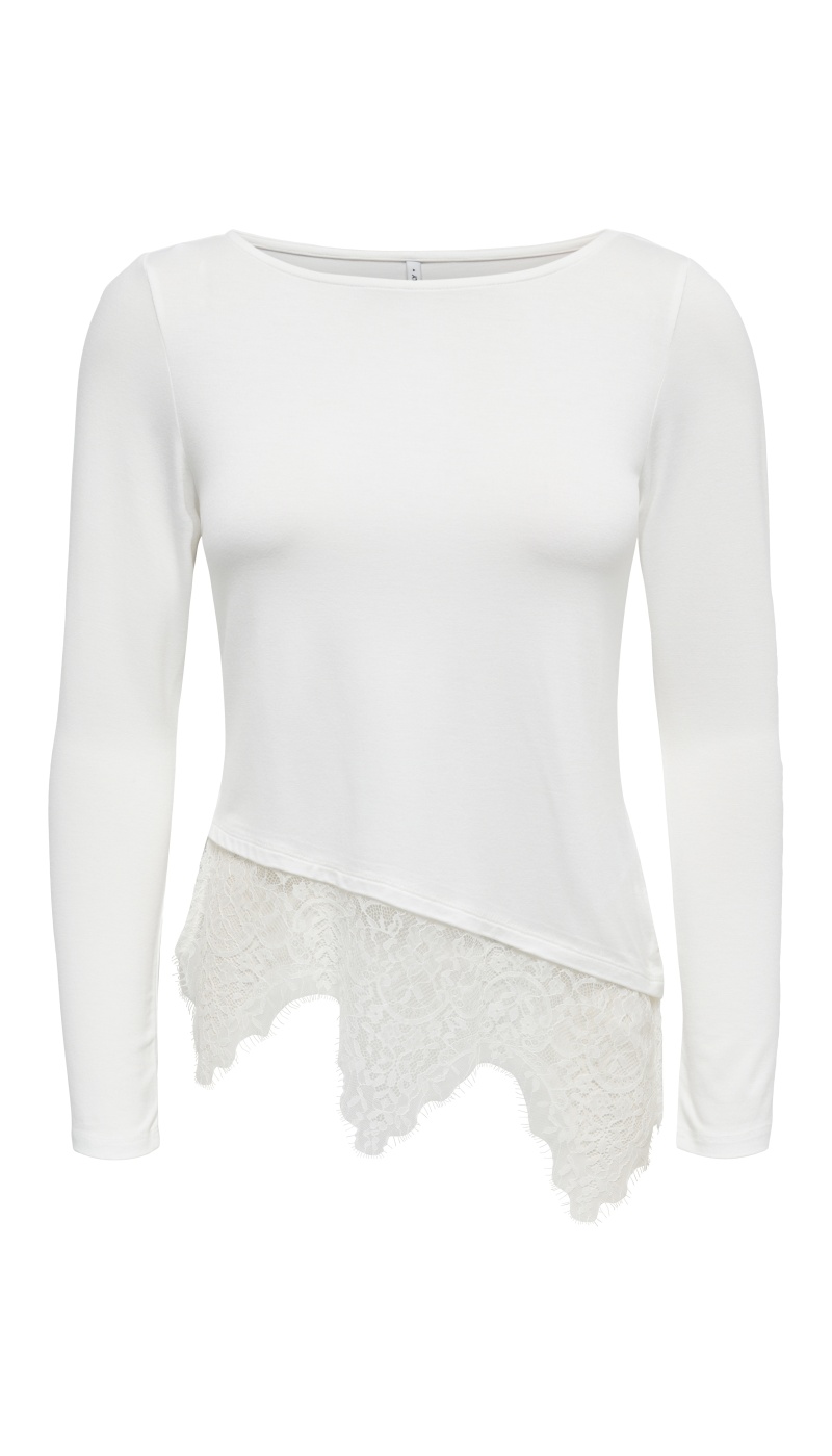 Top Dentelle Cloud Dancer ONLLAILA ONLY - 6 | HAUTS