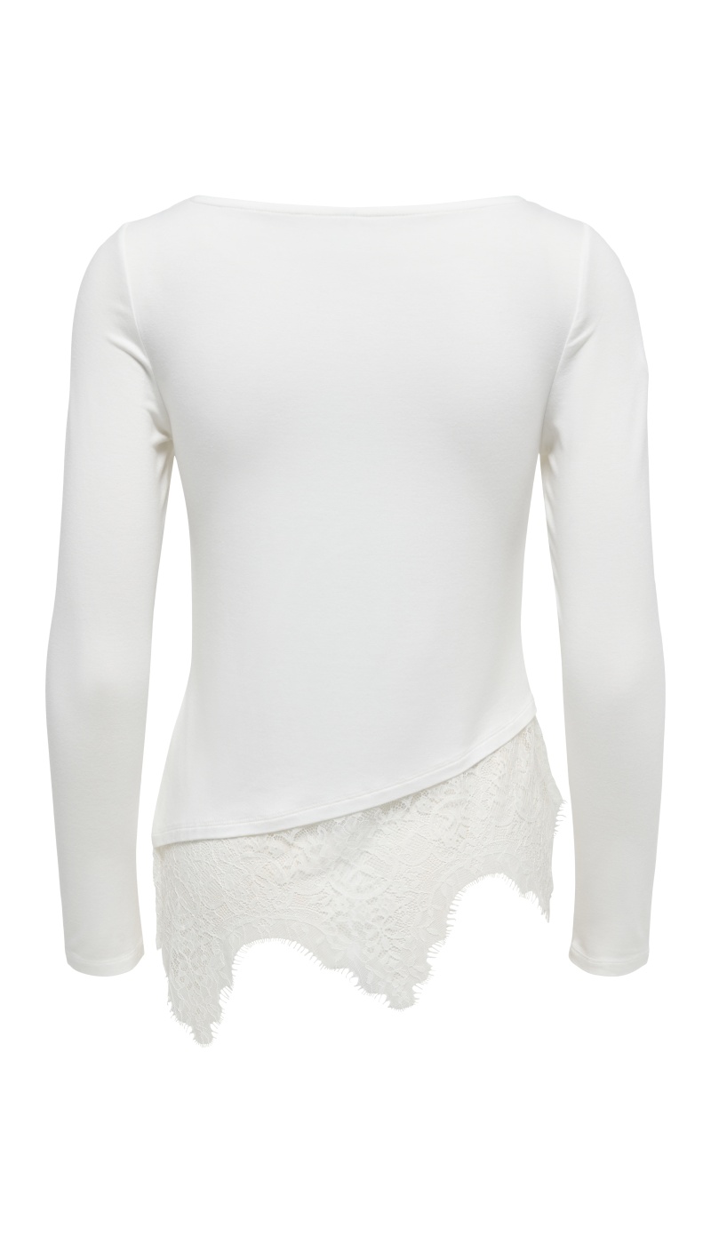 Top Dentelle Cloud Dancer ONLLAILA ONLY - 7 | HAUTS