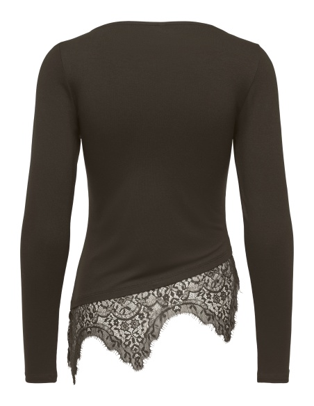 Top Dentelle Coffee Bean ONLLAILA ONLY - 7 | HAUTS