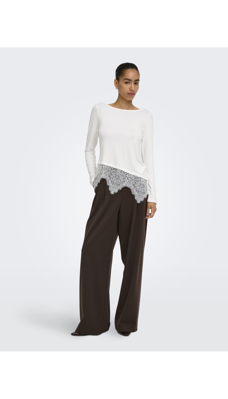 Top Dentelle Cloud Dancer ONLLAILA ONLY - 1 | HAUTS