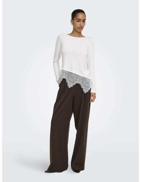 Top Dentelle Cloud Dancer ONLLAILA ONLY - 1 | HAUTS