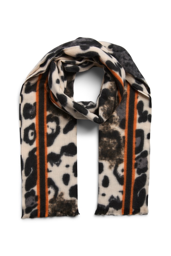 Echarpe Léopard Black PCJORNA PIECES - 1 | ACCESSOIRES