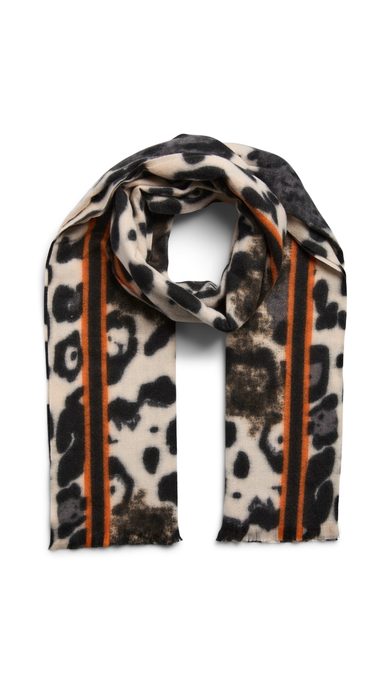 Echarpe Léopard Black PCJORNA PIECES - 1 | ACCESSOIRES